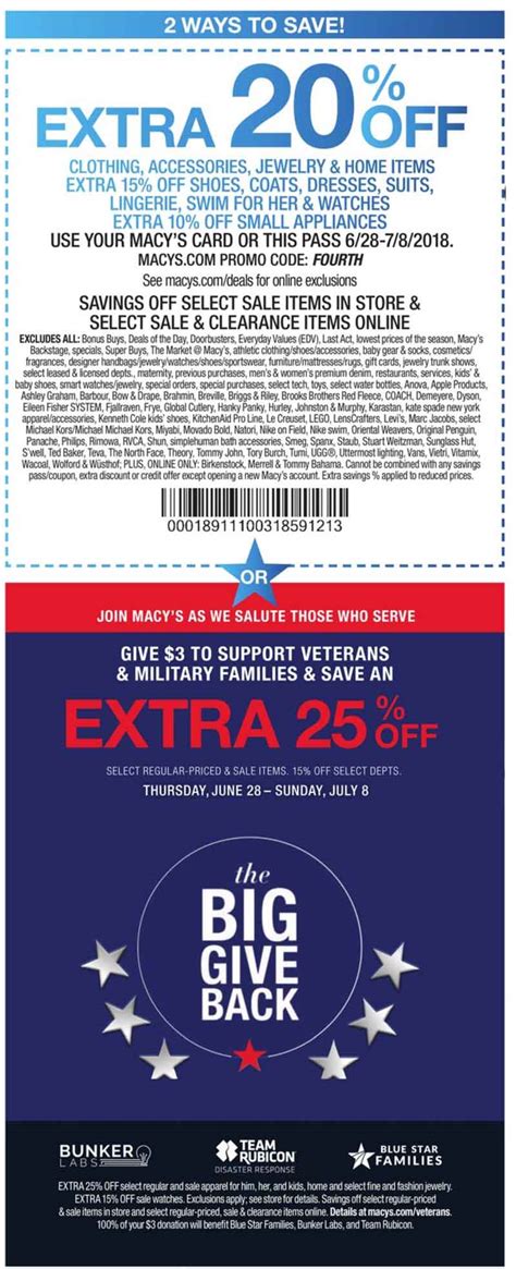 macy's associate extra discount days.